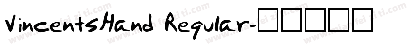 VincentsHand Regular字体转换